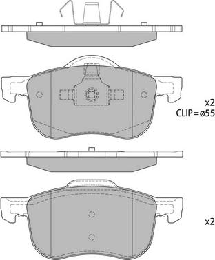 Hagen GP2122 - Kit de plaquettes de frein, frein à disque cwaw.fr