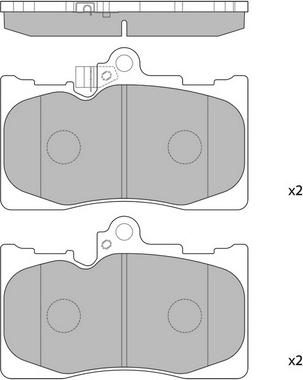 Hagen GP2302 - Kit de plaquettes de frein, frein à disque cwaw.fr