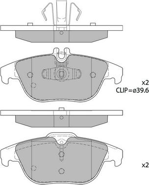 Hagen GP2313 - Kit de plaquettes de frein, frein à disque cwaw.fr