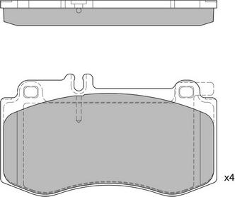 Hagen GP2378 - Kit de plaquettes de frein, frein à disque cwaw.fr