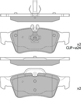 Hagen GP2209 - Kit de plaquettes de frein, frein à disque cwaw.fr