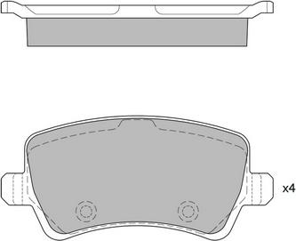 Hagen GP2286 - Kit de plaquettes de frein, frein à disque cwaw.fr