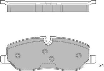 Hagen GP2236 - Kit de plaquettes de frein, frein à disque cwaw.fr