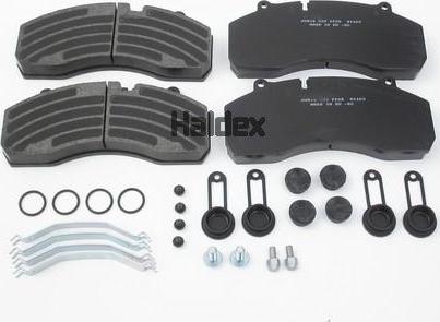 Haldex 89724 - Kit de plaquettes de frein, frein à disque cwaw.fr