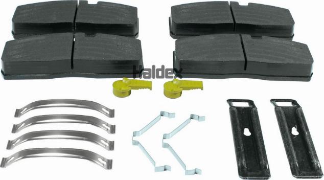 Haldex H119991 - Kit de plaquettes de frein, frein à disque cwaw.fr