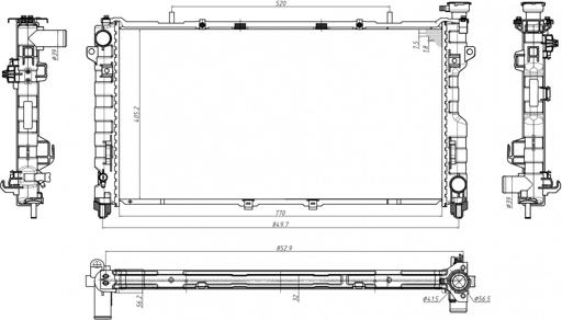 Hart 646 023 - Radiateur, refroidissement du moteur cwaw.fr