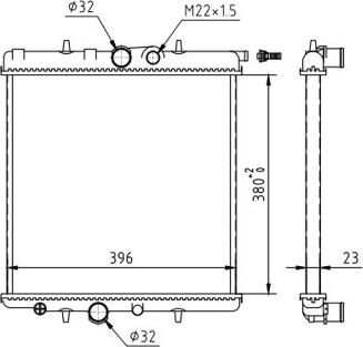 Hart 605 912 - Radiateur, refroidissement du moteur cwaw.fr