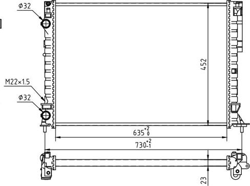 Hart 605 979 - Radiateur, refroidissement du moteur cwaw.fr