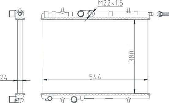 Hart 605 663 - Radiateur, refroidissement du moteur cwaw.fr