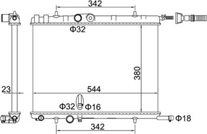 Hart 606 978 - Radiateur, refroidissement du moteur cwaw.fr