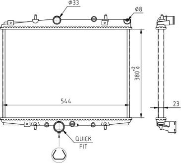 Hart 606 441 - Radiateur, refroidissement du moteur cwaw.fr