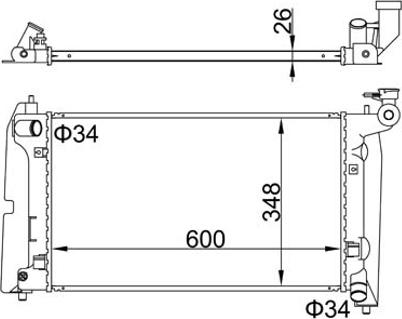 Hart 606 451 - Radiateur, refroidissement du moteur cwaw.fr