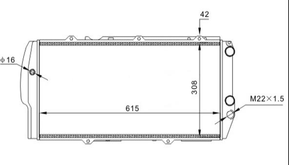 Hart 600 372 - Radiateur, refroidissement du moteur cwaw.fr