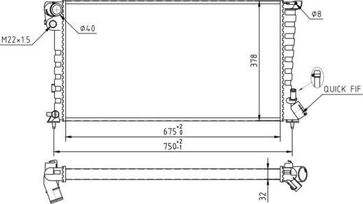 Hart 601 911 - Radiateur, refroidissement du moteur cwaw.fr