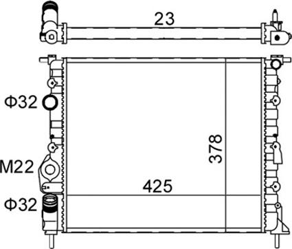 Hart 601 382 - Radiateur, refroidissement du moteur cwaw.fr