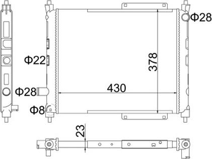 Hart 603 602 - Radiateur, refroidissement du moteur cwaw.fr