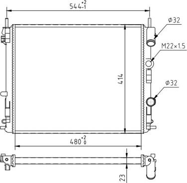 Hart 603 631 - Radiateur, refroidissement du moteur cwaw.fr