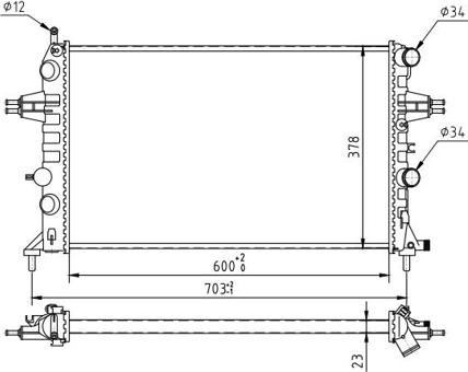 Hart 603 193 - Radiateur, refroidissement du moteur cwaw.fr