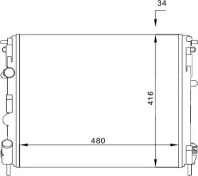 Hart 603 114 - Radiateur, refroidissement du moteur cwaw.fr