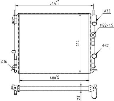 Hart 603 883 - Radiateur, refroidissement du moteur cwaw.fr