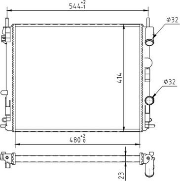 Hart 603 882 - Radiateur, refroidissement du moteur cwaw.fr