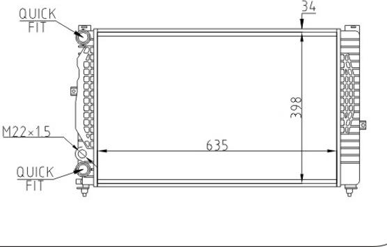 Hart 603 871 - Radiateur, refroidissement du moteur cwaw.fr