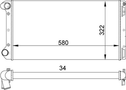 Hart 603 302 - Radiateur, refroidissement du moteur cwaw.fr