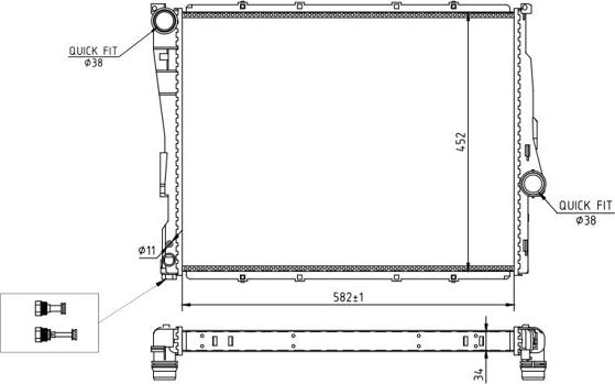 Hart 603 374 - Radiateur, refroidissement du moteur cwaw.fr