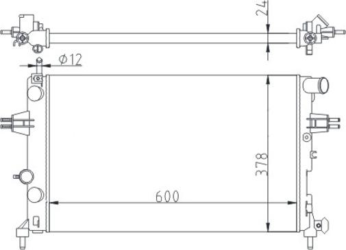 Hart 602 014 - Radiateur, refroidissement du moteur cwaw.fr