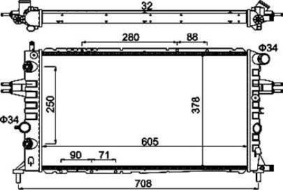 Hart 602 100 - Radiateur, refroidissement du moteur cwaw.fr