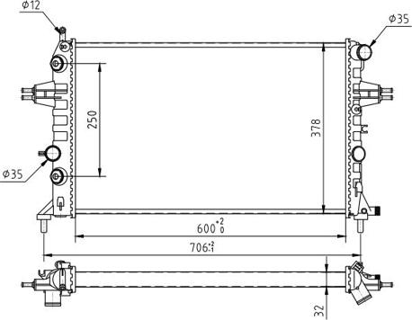 Hart 602 103 - Radiateur, refroidissement du moteur cwaw.fr