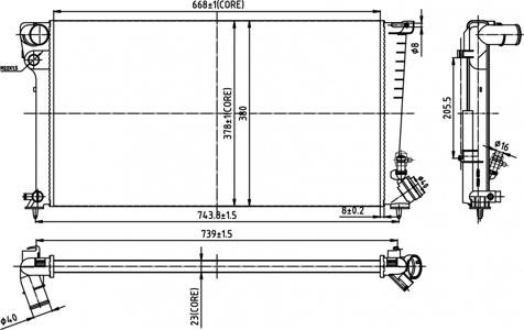 Hart 602 127 - Radiateur, refroidissement du moteur cwaw.fr