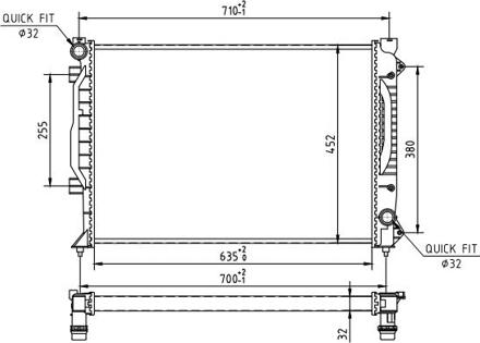 Hart 607 882 - Radiateur, refroidissement du moteur cwaw.fr