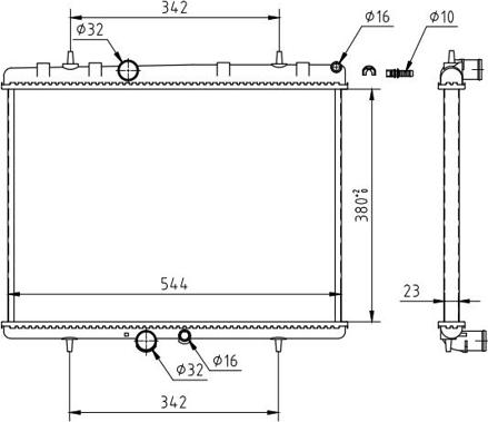 Hart 607 837 - Radiateur, refroidissement du moteur cwaw.fr