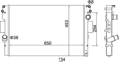 Hart 614 517 - Radiateur, refroidissement du moteur cwaw.fr