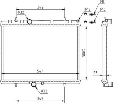 Hart 610 249 - Radiateur, refroidissement du moteur cwaw.fr