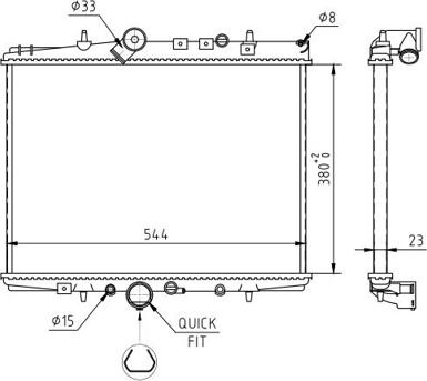 Hart 610 248 - Radiateur, refroidissement du moteur cwaw.fr