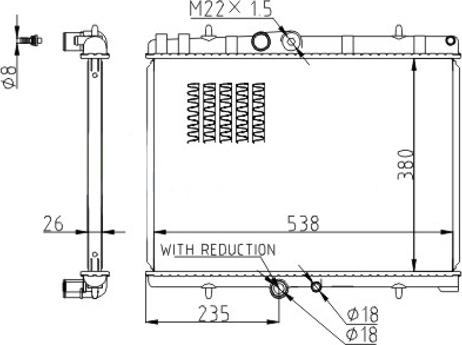 Hart 610 250 - Radiateur, refroidissement du moteur cwaw.fr