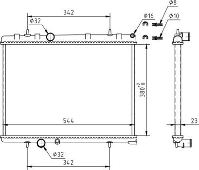 Hart 610 251 - Radiateur, refroidissement du moteur cwaw.fr