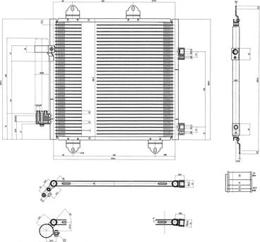 Hart 611 418 - Condensateur, climatisation cwaw.fr