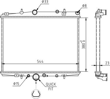 Hart 611 183 - Radiateur, refroidissement du moteur cwaw.fr