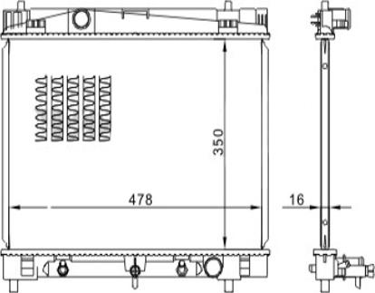 Hart 611 852 - Radiateur, refroidissement du moteur cwaw.fr