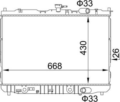 Hart 611 872 - Radiateur, refroidissement du moteur cwaw.fr