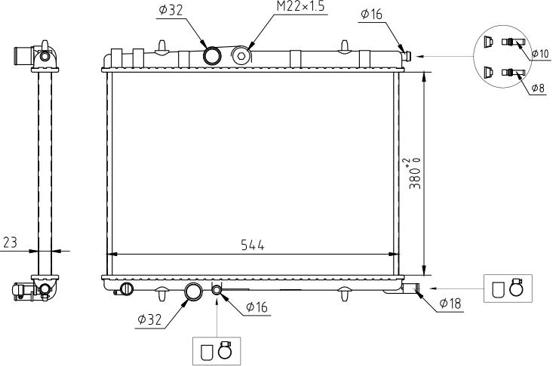 Hart 611 706 - Radiateur, refroidissement du moteur cwaw.fr