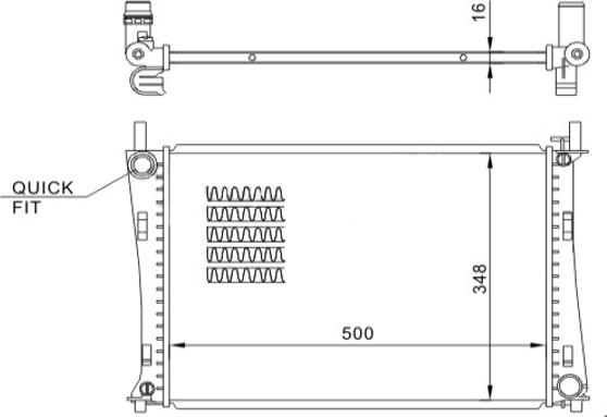 Hart 612 328 - Radiateur, refroidissement du moteur cwaw.fr