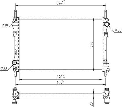 Hart 637 136 - Radiateur, refroidissement du moteur cwaw.fr