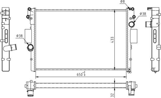 Hart 637 137 - Radiateur, refroidissement du moteur cwaw.fr