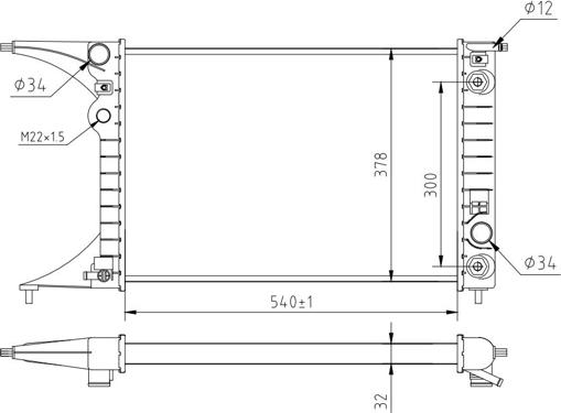 Hart 637 217 - Radiateur, refroidissement du moteur cwaw.fr