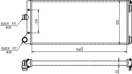 Hart 637 224 - Radiateur, refroidissement du moteur cwaw.fr