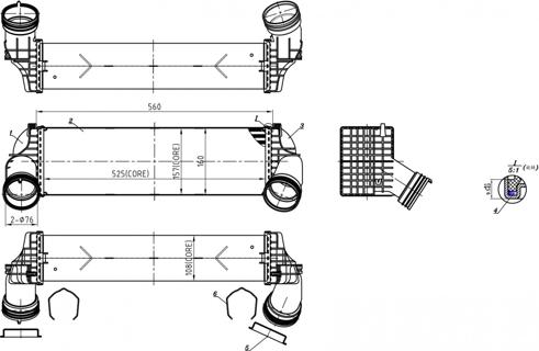 Hart 620 330 - Intercooler, échangeur cwaw.fr